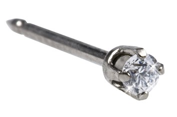 Inverness 128E Tiffany CZ Hvitt Gull, par