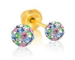 Inverness 585C Krystall Ball Multicolor Gult Gull4mm