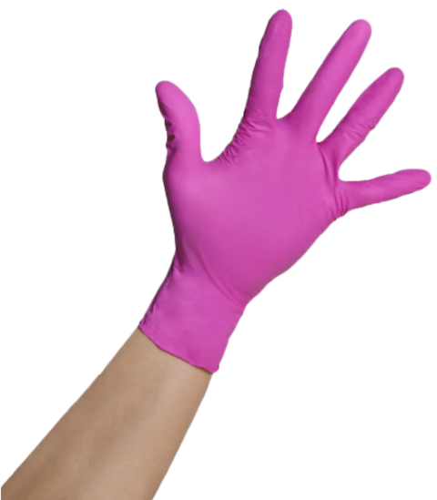 Framar Hansker Nitril Pink Paws L